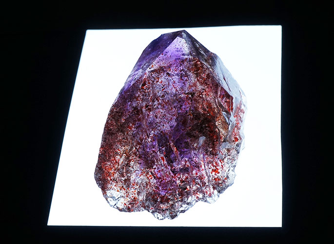 アメジストエレスチャル原石-11