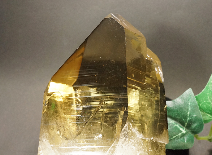 最高品質　天然シトリン（レインボー＆レコードキーパー）(16-mafu-0223)