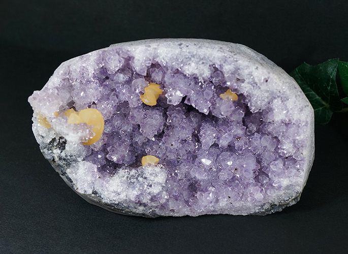 アメジストクラスターwithカルサイト-0