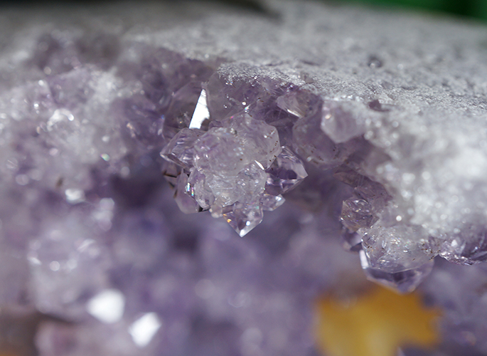 アメジストクラスターwithカルサイト-1