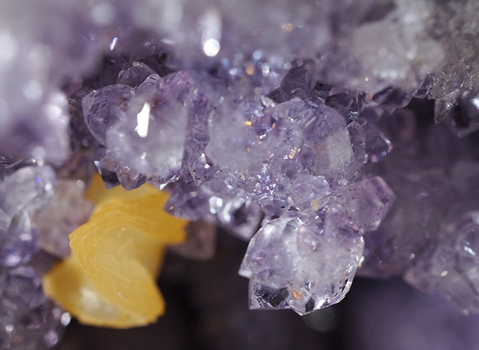 アメジストクラスターwithカルサイト-10