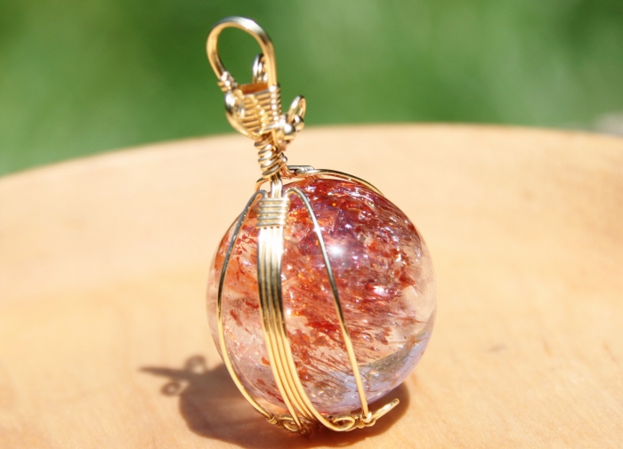 レッドエレスチャルペンダントトップ-2