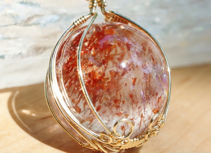 レッドエレスチャルペンダントトップ-5