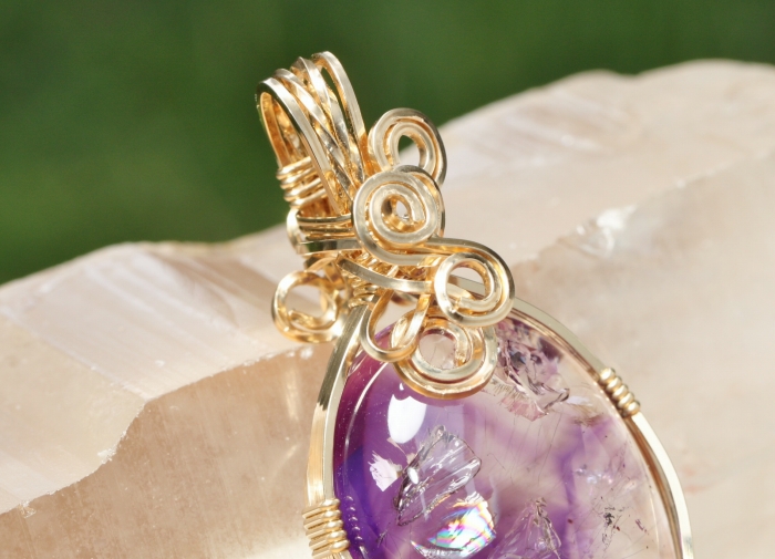 水入りアメジストペンダントトップ-0