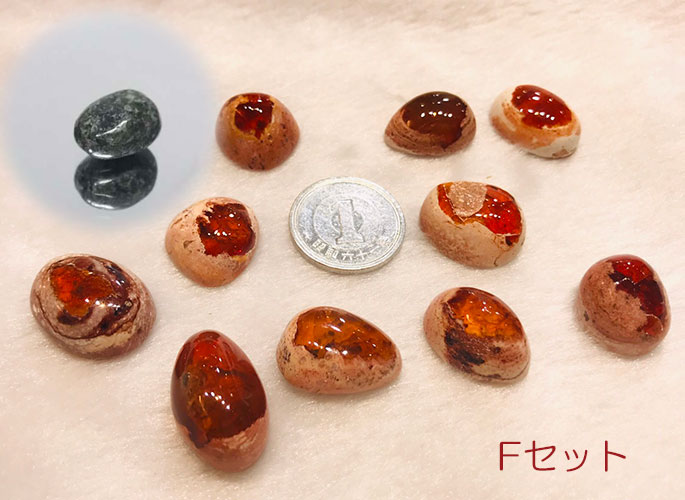 ファイアーオパール&プレセリブルーストーン セット (フェニックス&龍のエネルギーを復活→統合)ワーク用-7